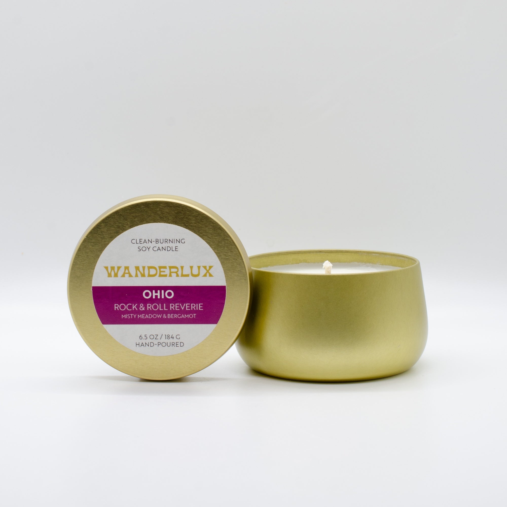 Ohio - Wanderlux 6.5 Ounce Soy Candle