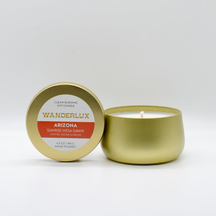 Wanderlux Arizona Sunrise Mesa Dawn 6.5 Ounce Soy Candle