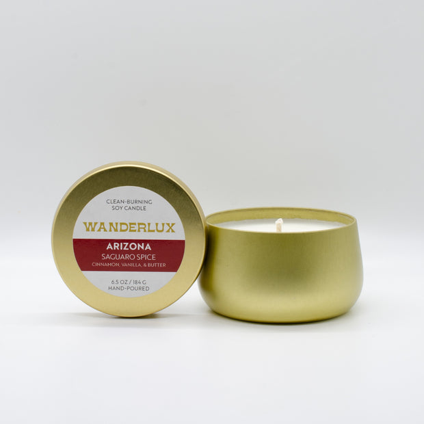 Wanderlux Arizona Saguaro Spice 6.5 Ounce Soy Candle
