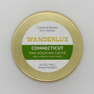 Wanderlux Connecticut Pine Mountain Grove 6.5 Ounce Soy Candle