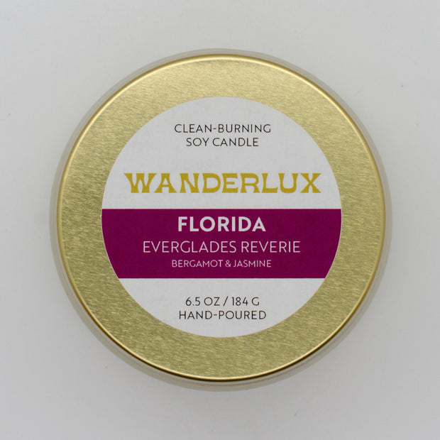Wanderlux Florida Everglades Reverie 6.5 Ounce Soy Candle