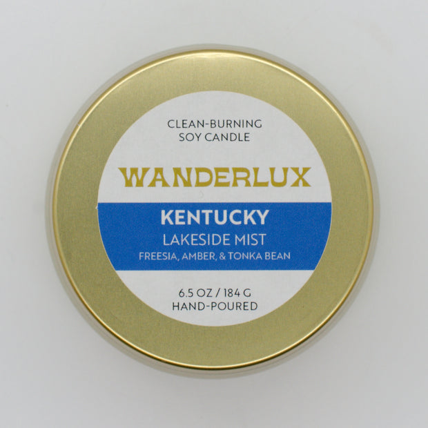 Wanderlux Kentucky Lakeside Mist 6.5 Ounce Soy Candle