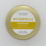 Wanderlux Louisiana Delta Glow 6.5 Ounce Soy Candle