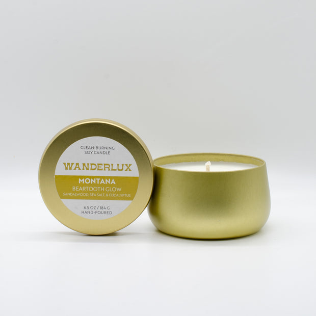 Wanderlux Montana Beartooth Glow 6.5 Ounce Soy Candle