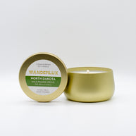 Wanderlux North Dakota Wild Prairie Grove 6.5 Ounce Soy Candle