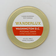 Wanderlux Washington D.C. Potomac Dawn 6.5 Ounce Soy Candle
