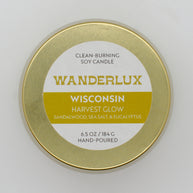 Wanderlux Wisconsin Harvest Glow 6.5 Ounce Soy Candle