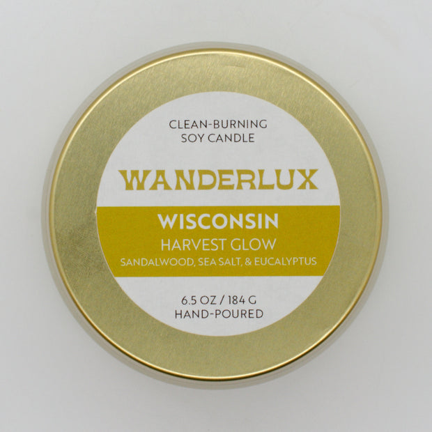 Wanderlux Wisconsin Harvest Glow 6.5 Ounce Soy Candle