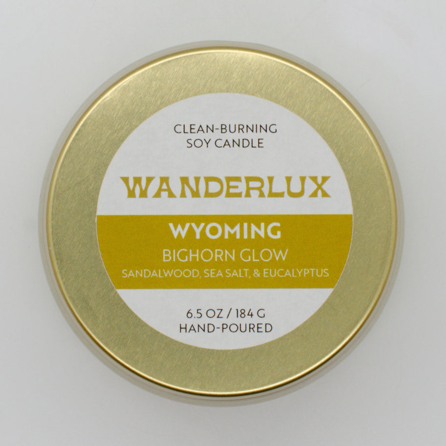 Wanderlux Wyoming Bighorn Glow 6.5 Ounce Soy Candle